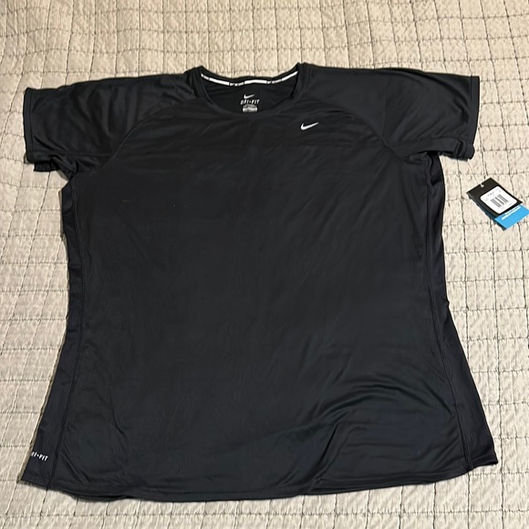 Nike running black women’s dri fit t-shirt XXXL - Picture 1 of 7
